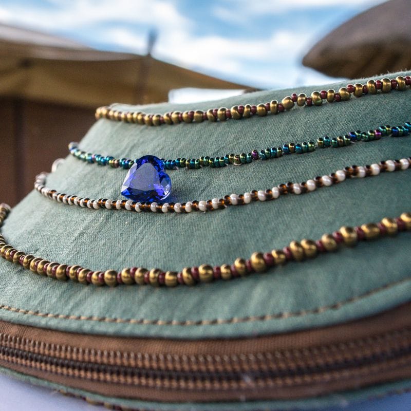 Tanzanite stone artistic photo